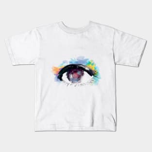 Water Color Eye Kids T-Shirt